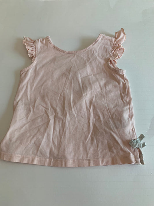 Girls 3T Savannah light pink shirt with ruffles