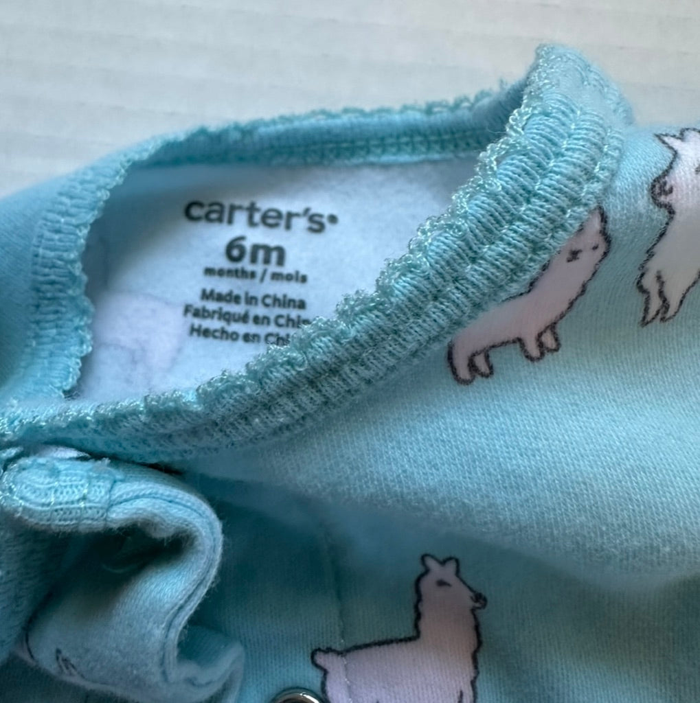 #146 Carter's Llama Sleeper Girls 6M