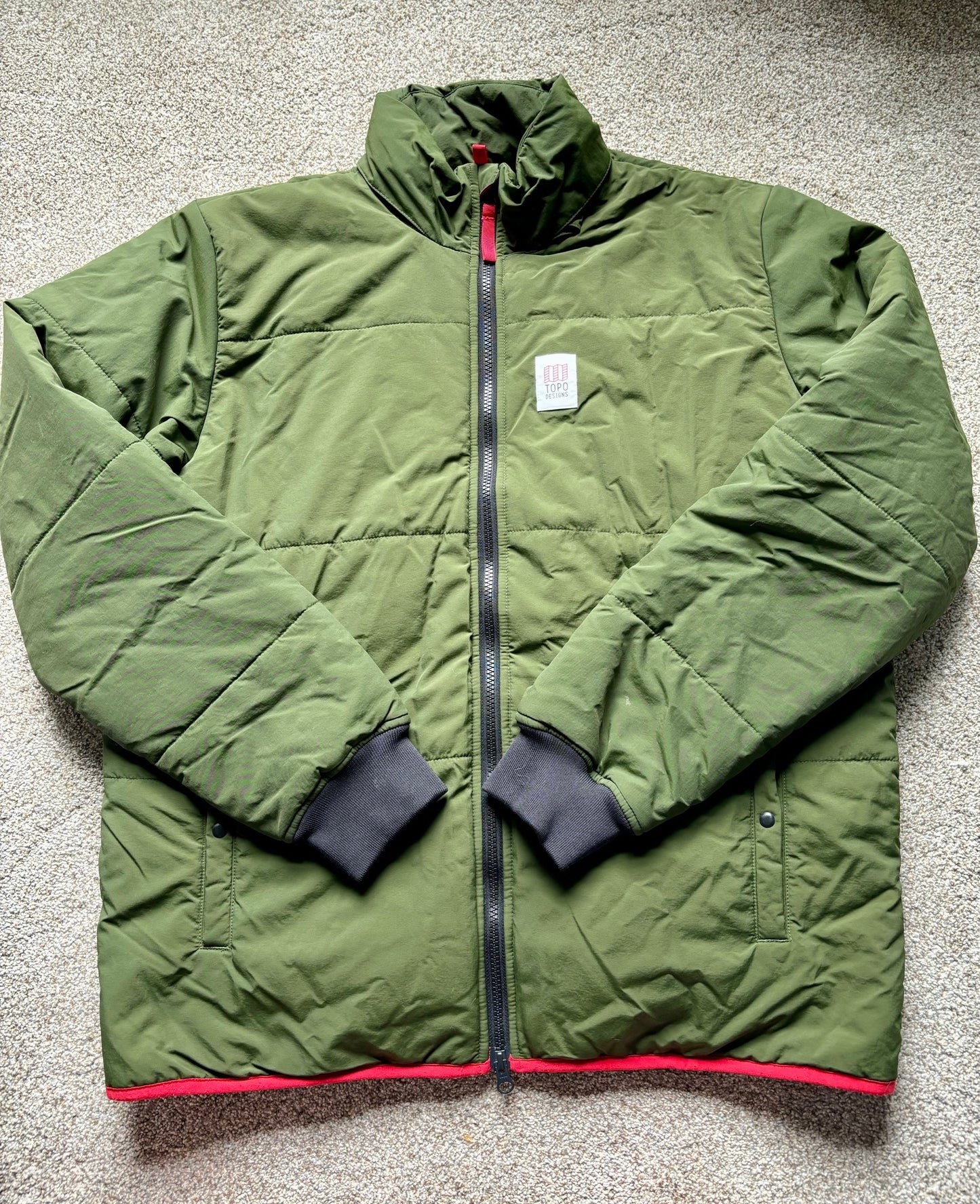 #88A Topo Designs Puffer Jacket Men's L EUC