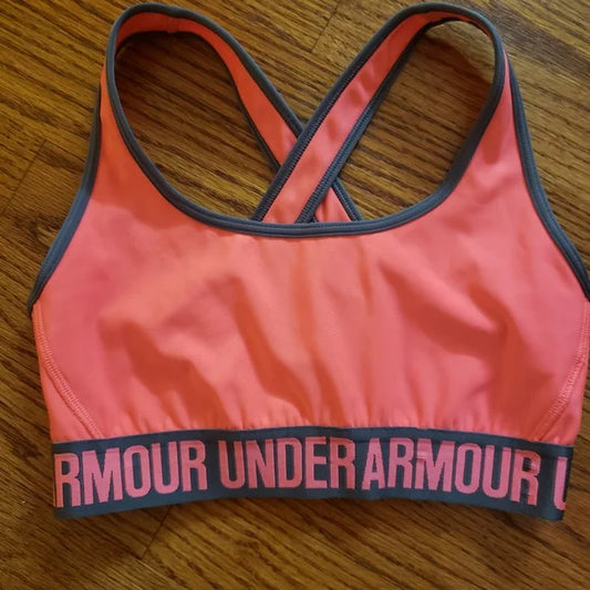 Womens Under Armour Racerback Sports Bra Size Small PPU Ft. Mitchell