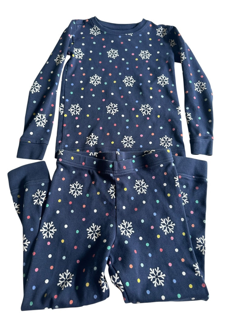 #146 Primary Winter Snowflake Pajama Set Gender Neutral 4T