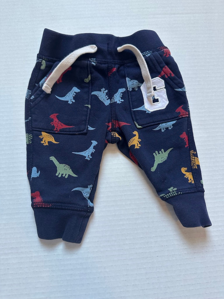 #146 Baby Gap Dinosaur Sweatpants Boys 3-6M