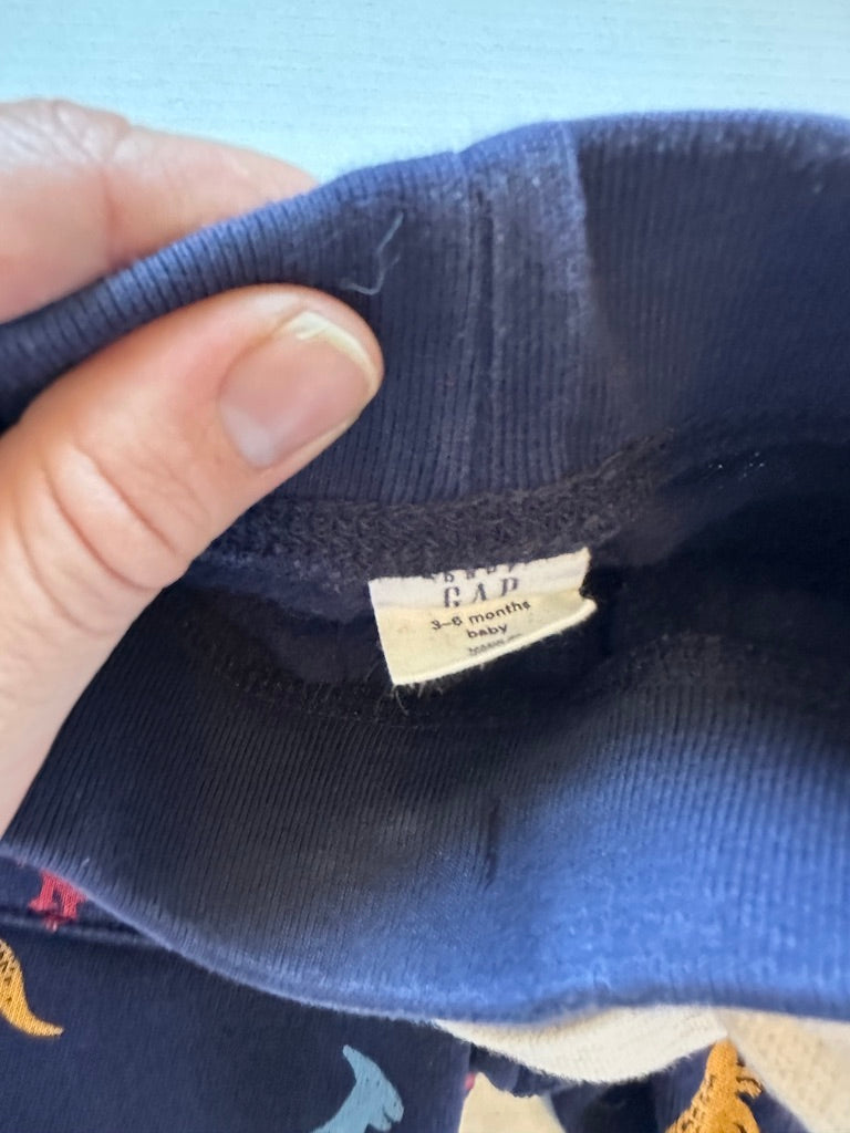 #146 Baby Gap Dinosaur Sweatpants Boys 3-6M