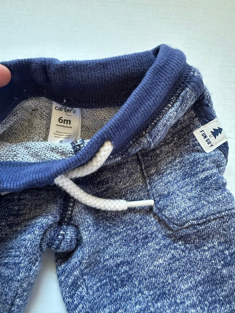 #146 Carter's Heathered Navy Sweatpants Boys 6M