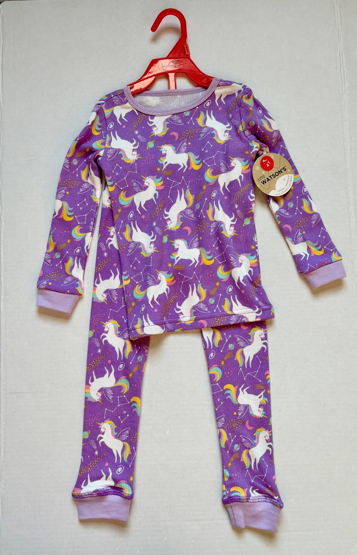 #154 Unicorn Pajamas Girls 4T NWT
