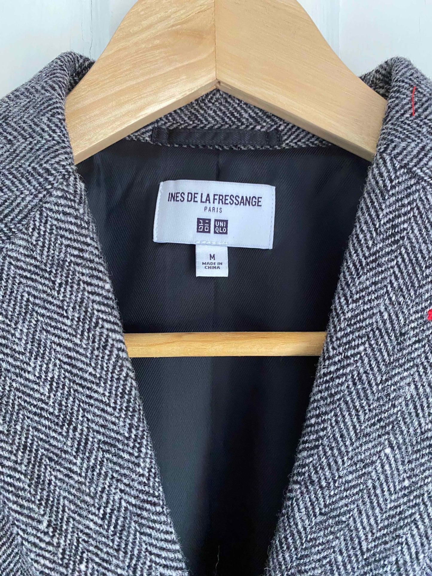 #95B NWT Uniqlo x Ines de la Fressange Collaboration, Tweed Jacket, Women's M