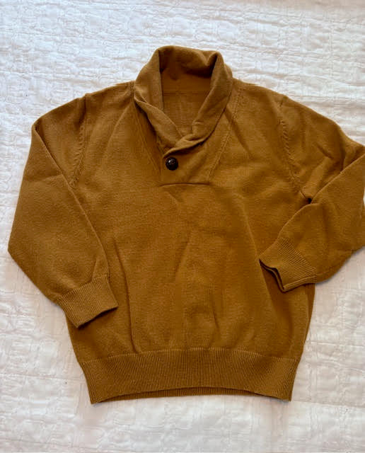 Seller 47 Brown button sweater, sz 120 (runs like a 5)