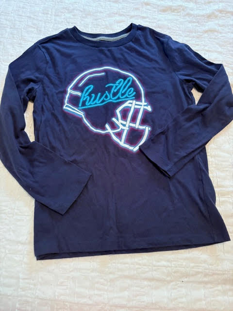 Seller 47 Old Navy L (10/12) football tee, like new