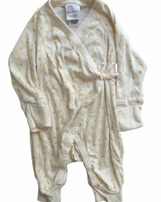 Seller #134 Hanna Andersson Lemon Pointelle Bodysuit Girls 3-6 Months