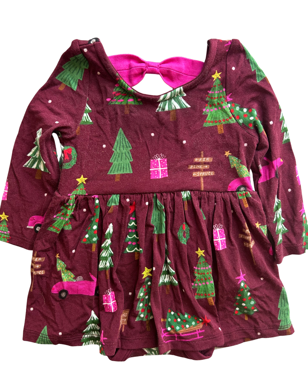 Seller #134 Little Sleepies Christmas Tree Dress Girls 0-3 Months