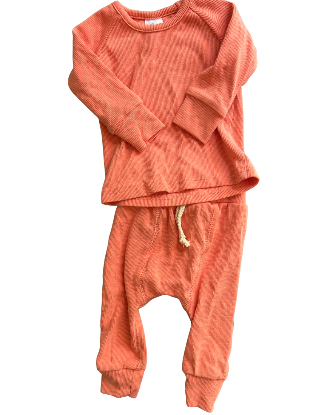 Seller #134 Little One Shop Coral Sweatsuit Girls 3-6 Months