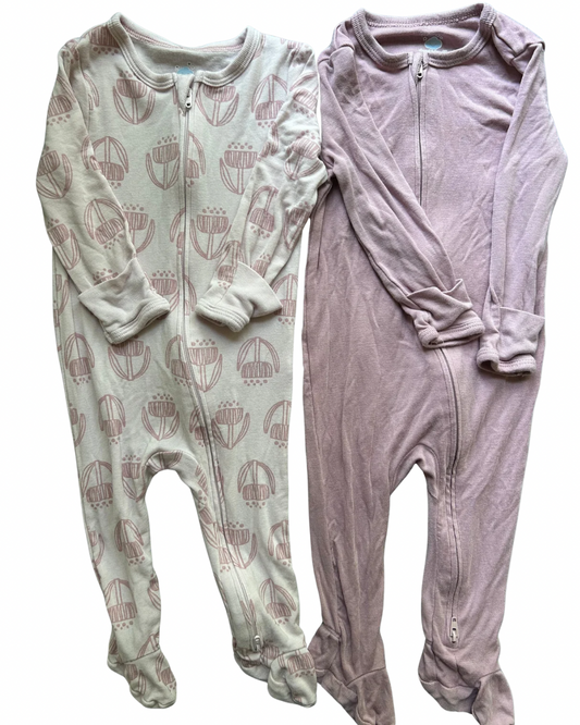 Seller #134 Cloud Island Pink Footed Sleeper Bundle Girls 6-9 Months