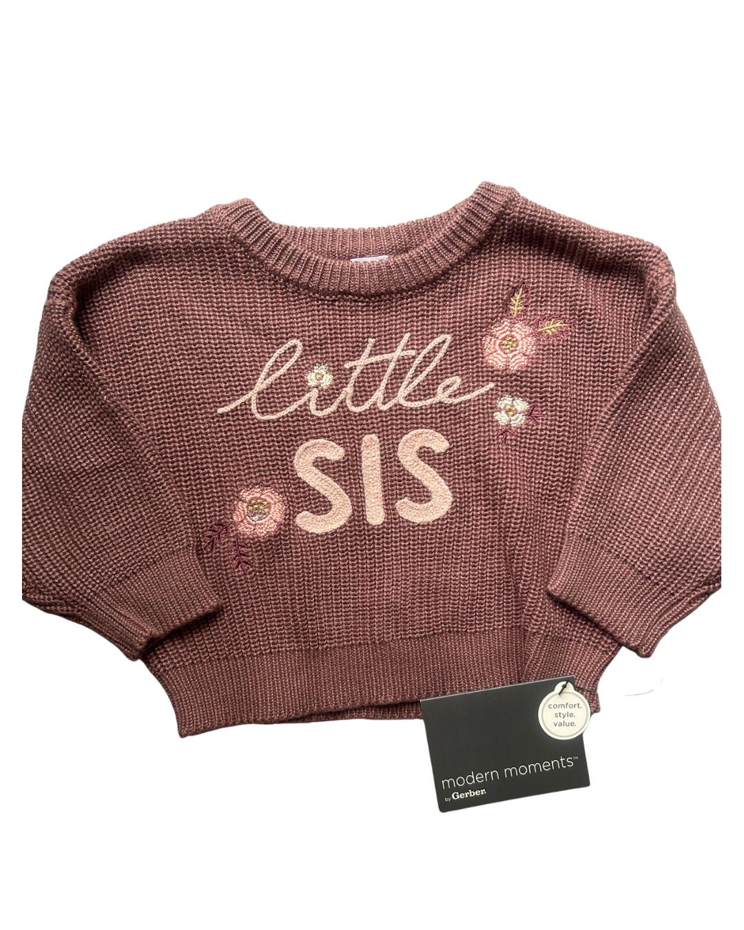 Seller #134 Modern Moments Little Sis Sweater Girls 3-6 Months