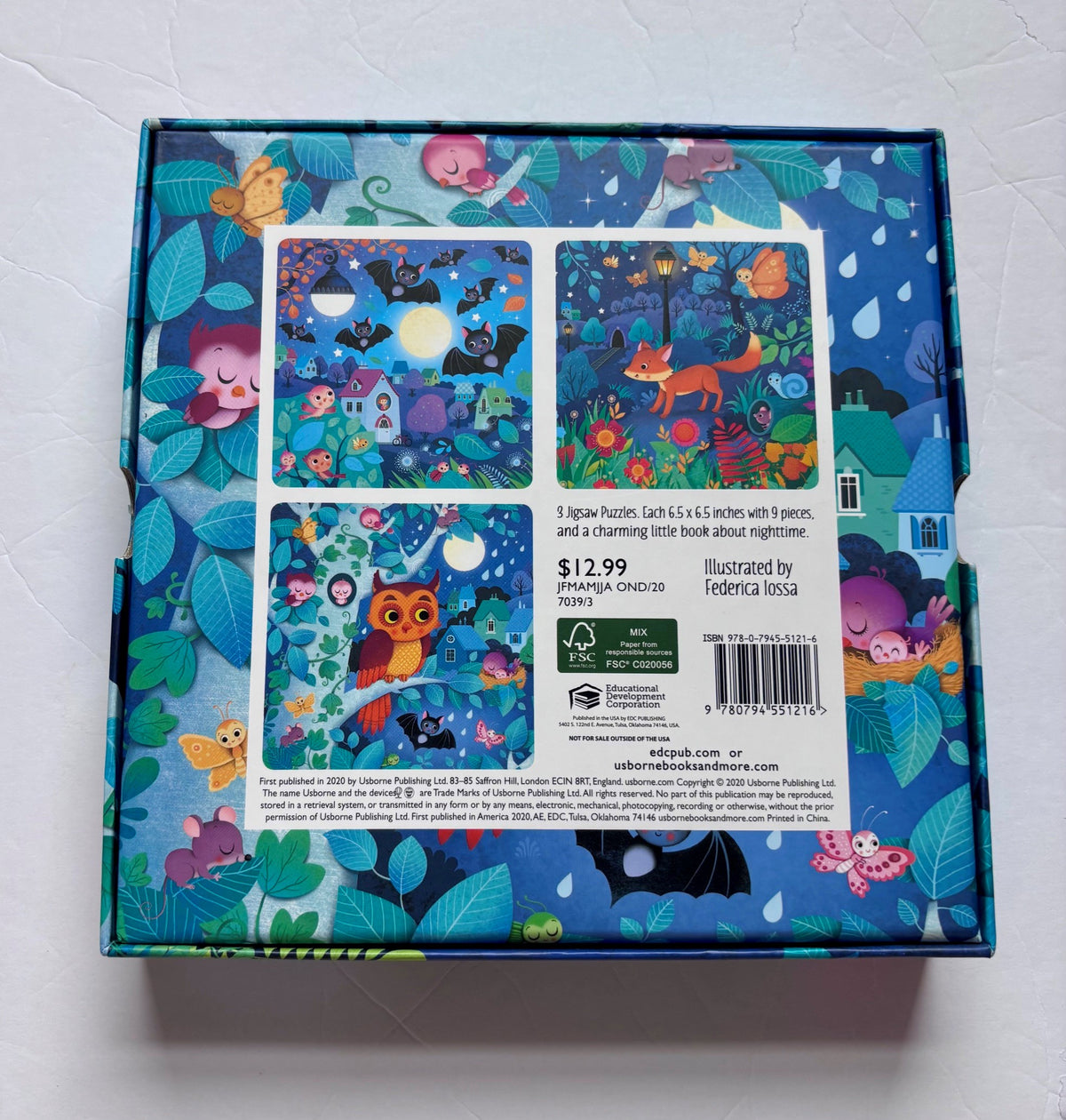 #154 Usborne Book and 3 Puzzle Set