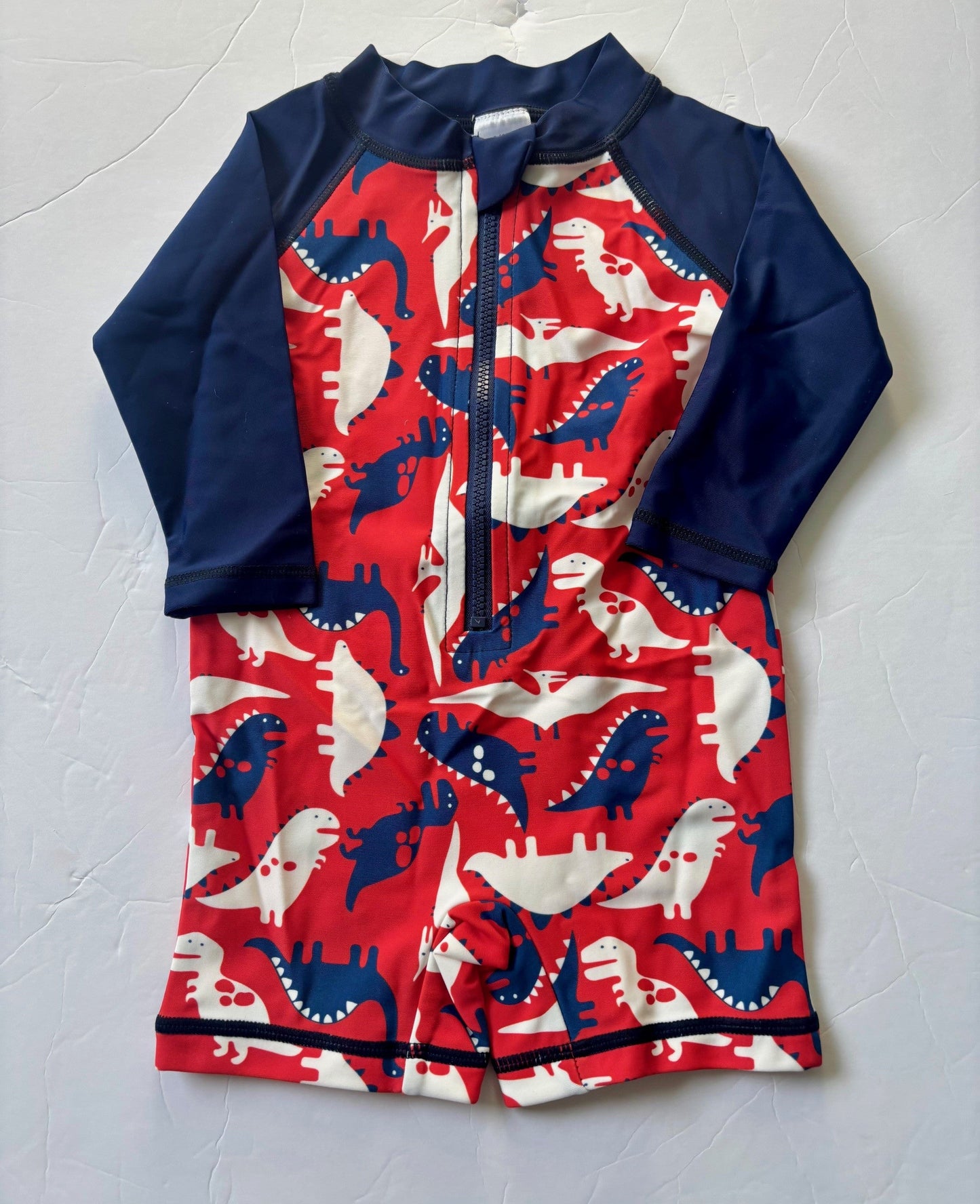 #43 UV Skinz Swim Romper Boys 3 to 6m EUC