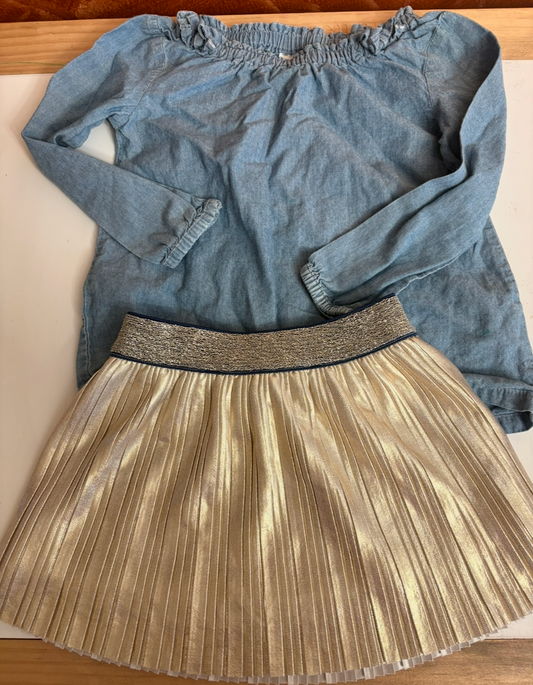 #35 REDUCED Kate Spade Skirt with Carters Top