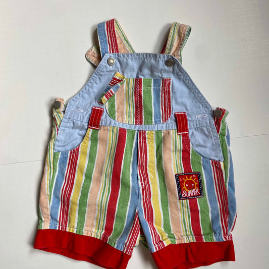 Vintage colorful overalls, 12M (denim)