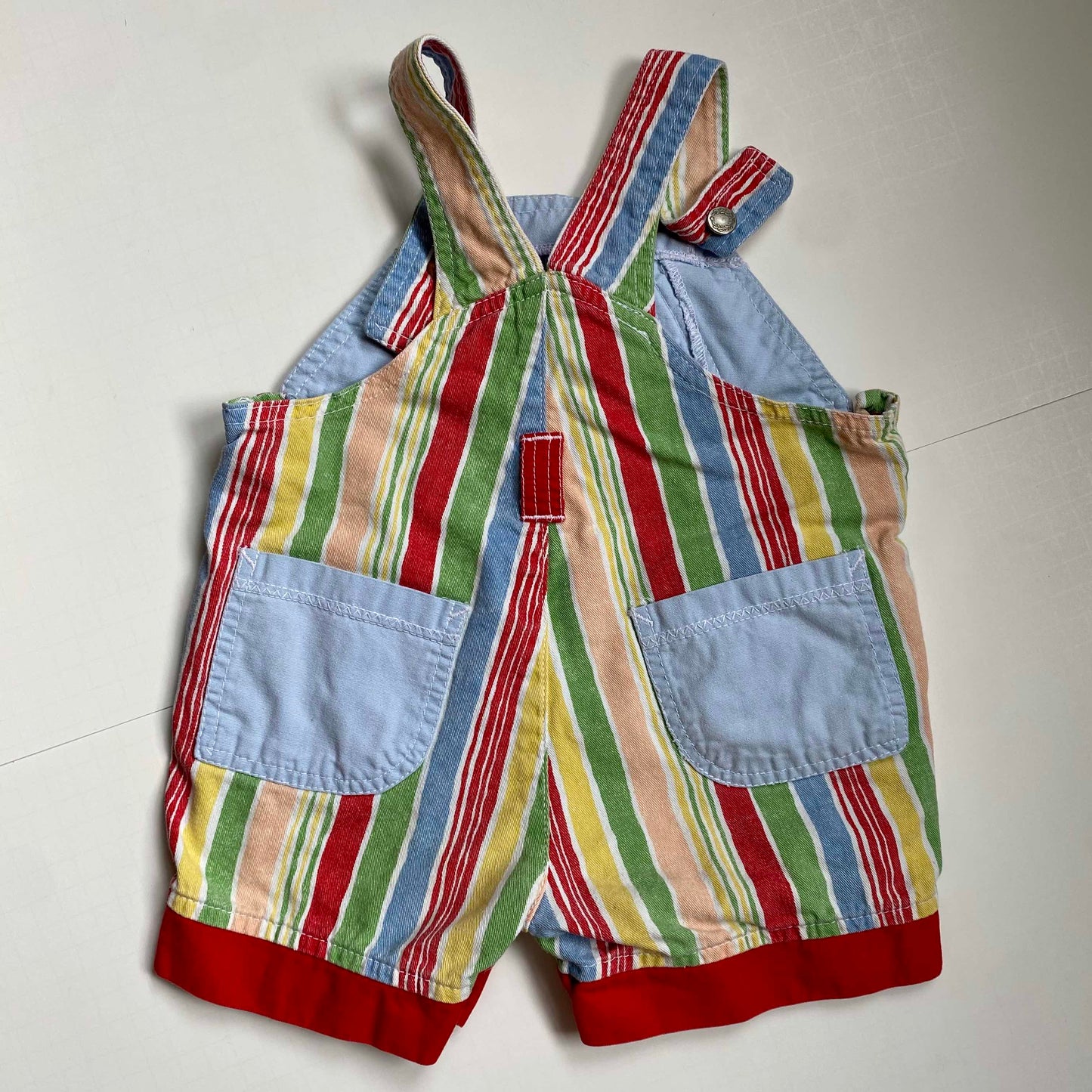 Vintage colorful overalls, 12M (denim)