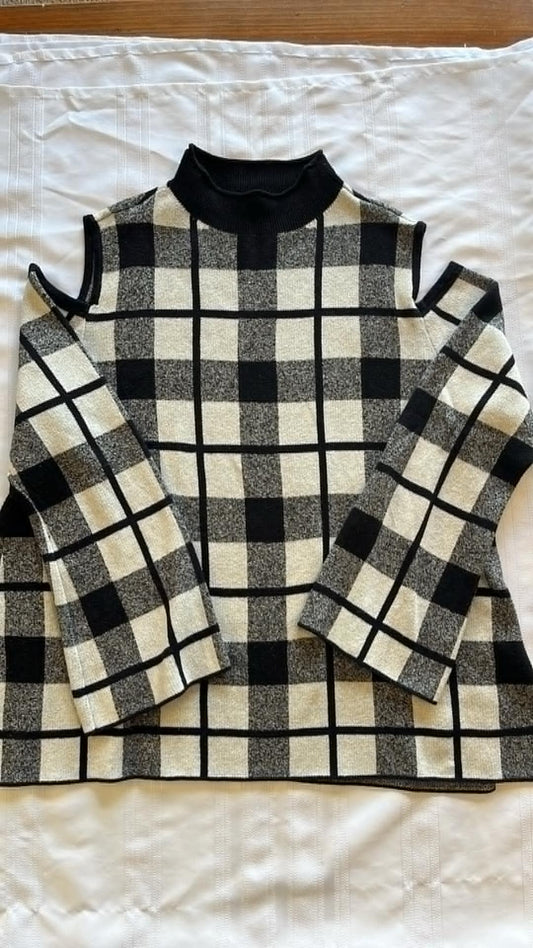 #29 Women’s size L open shoulder sweater