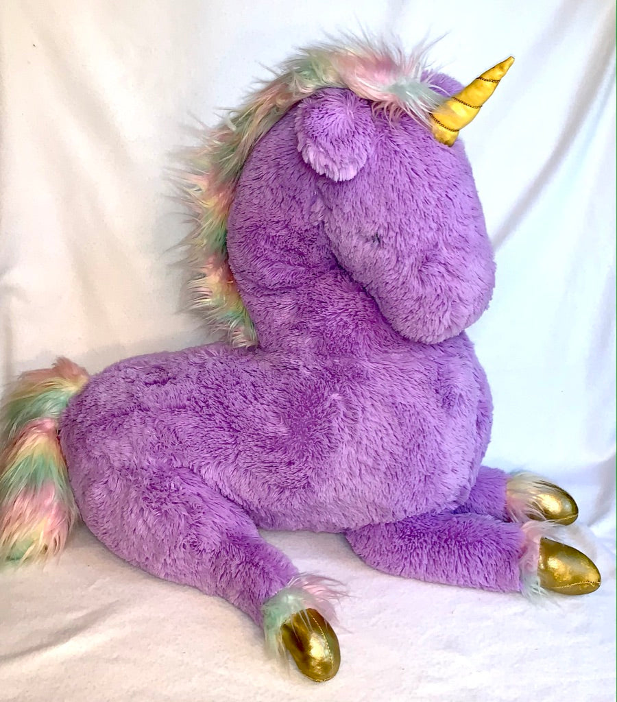 Seller #151 - REDUCED - Toy - LARGE Purple Unicorn Stuffie
