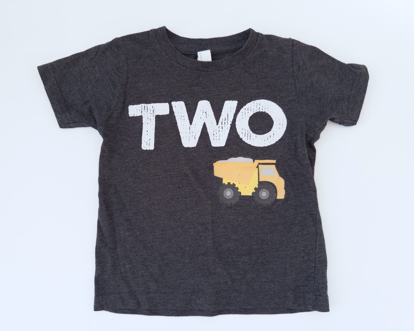 #88 TWO Dump Truck T-shirt Toddler Size 2T