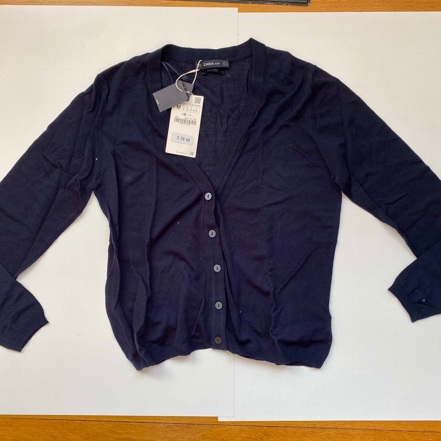 #95B NWT Zara Merino wool Cardigan, Women's M