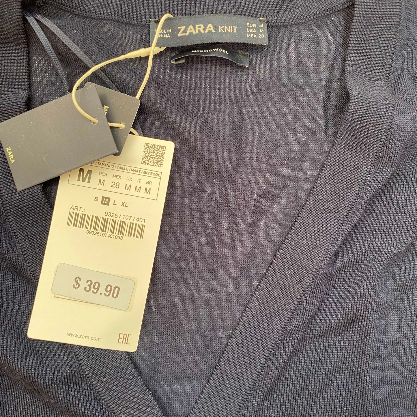 #95B NWT Zara Merino wool Cardigan, Women's M