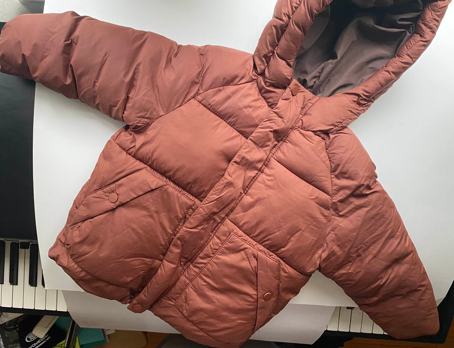 #95B VGUC Zara Puffer Coat, Fleece Lined, Size 2-3