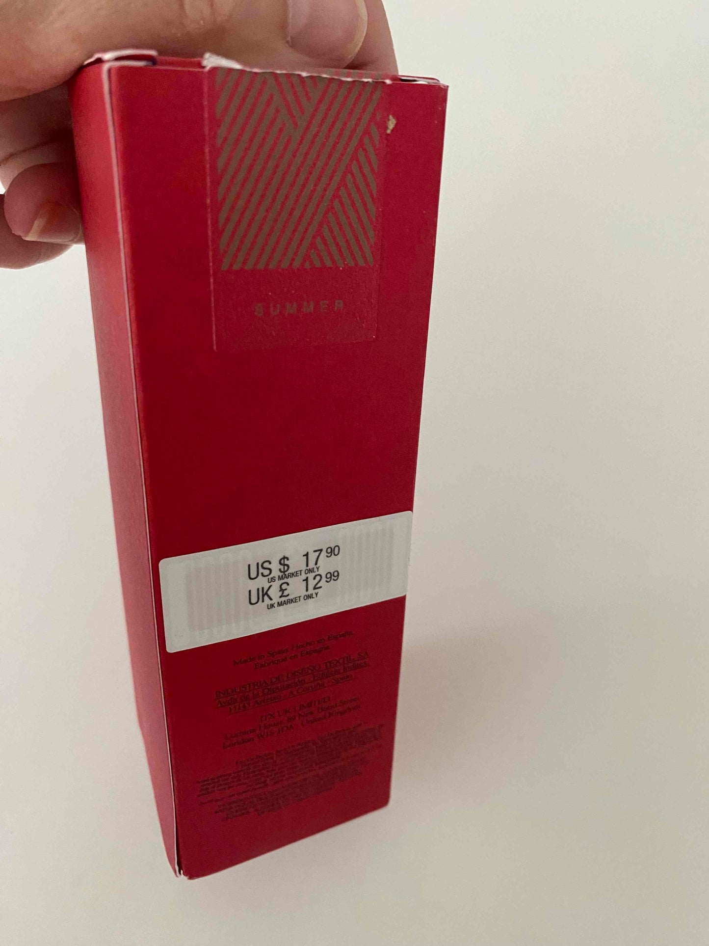 #95B NWT/NIB Zara Red Temptation Summer, 30ML