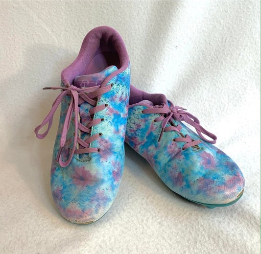 Seller #151 - REDUCED - Sports - Size 2.5 Purple / Blue / Aqua Soccer Cleats